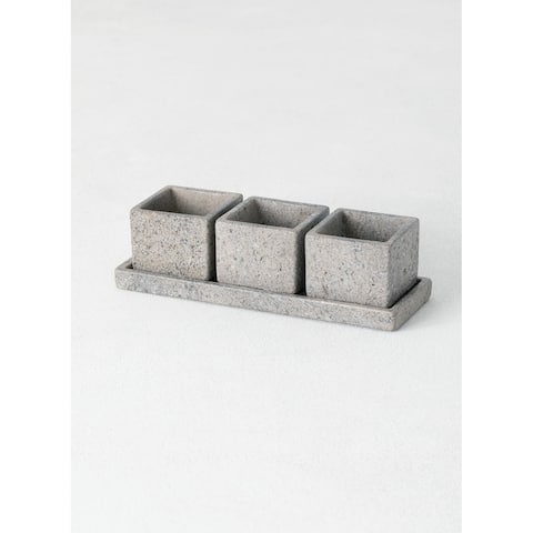 Sullivans Flower Pot Trio With Tray