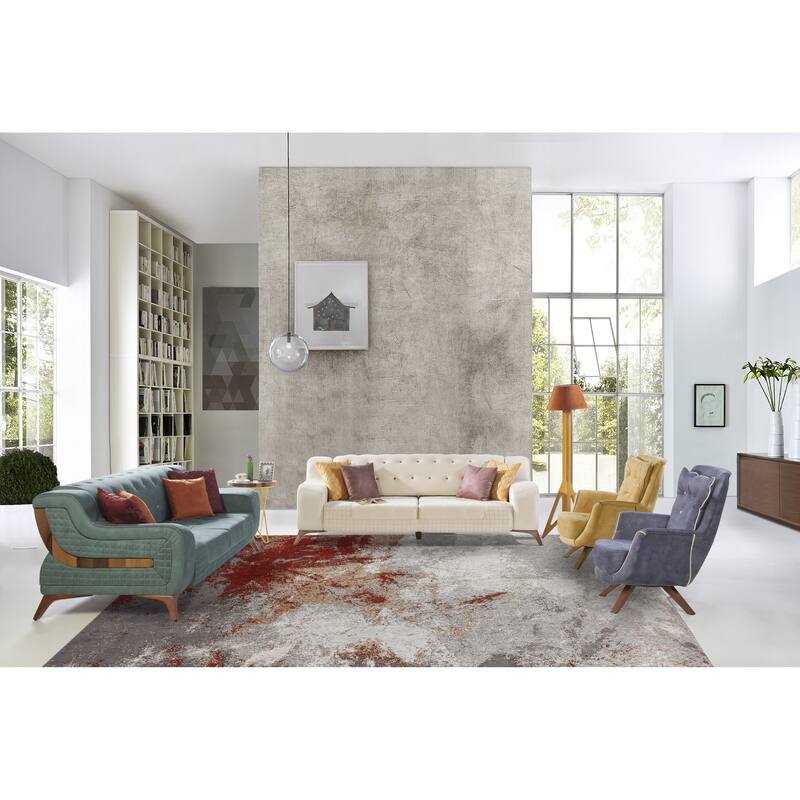 Zinc / Rust Area Rug