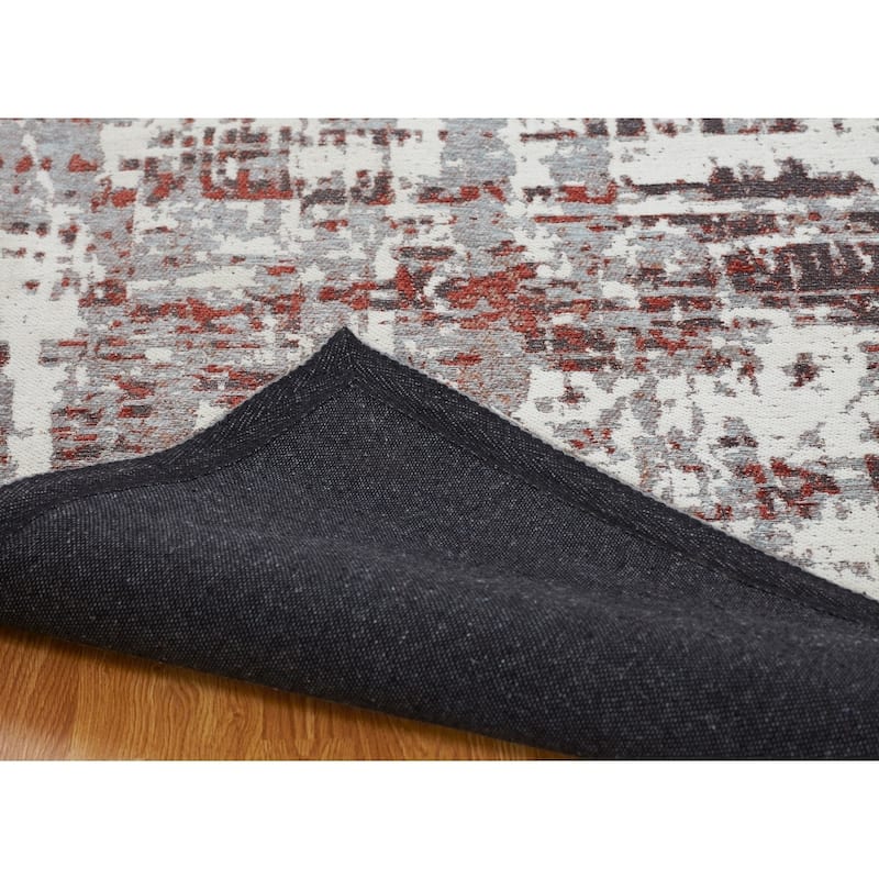 Rust / Grey Area Rug