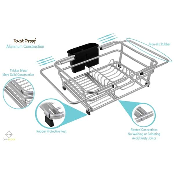 CozyBlock 33 x 22 x 9 Inch 60/40 Offset Top-mount / Drop-in Stainless Steel