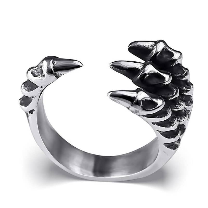 Men's Dragon Animal Claw Biker Ring Genuine Quality Stainless Steel