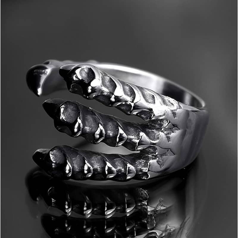 Men's Dragon Animal Claw Biker Ring Genuine Quality Stainless Steel