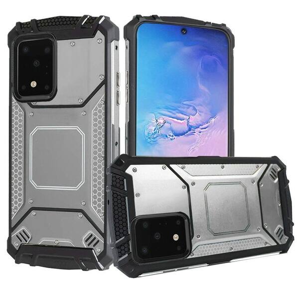 Insten Metal Jacket Design Ultra Edge Hard Cover Case For Samsung Galaxy S Ultra Silver Overstock