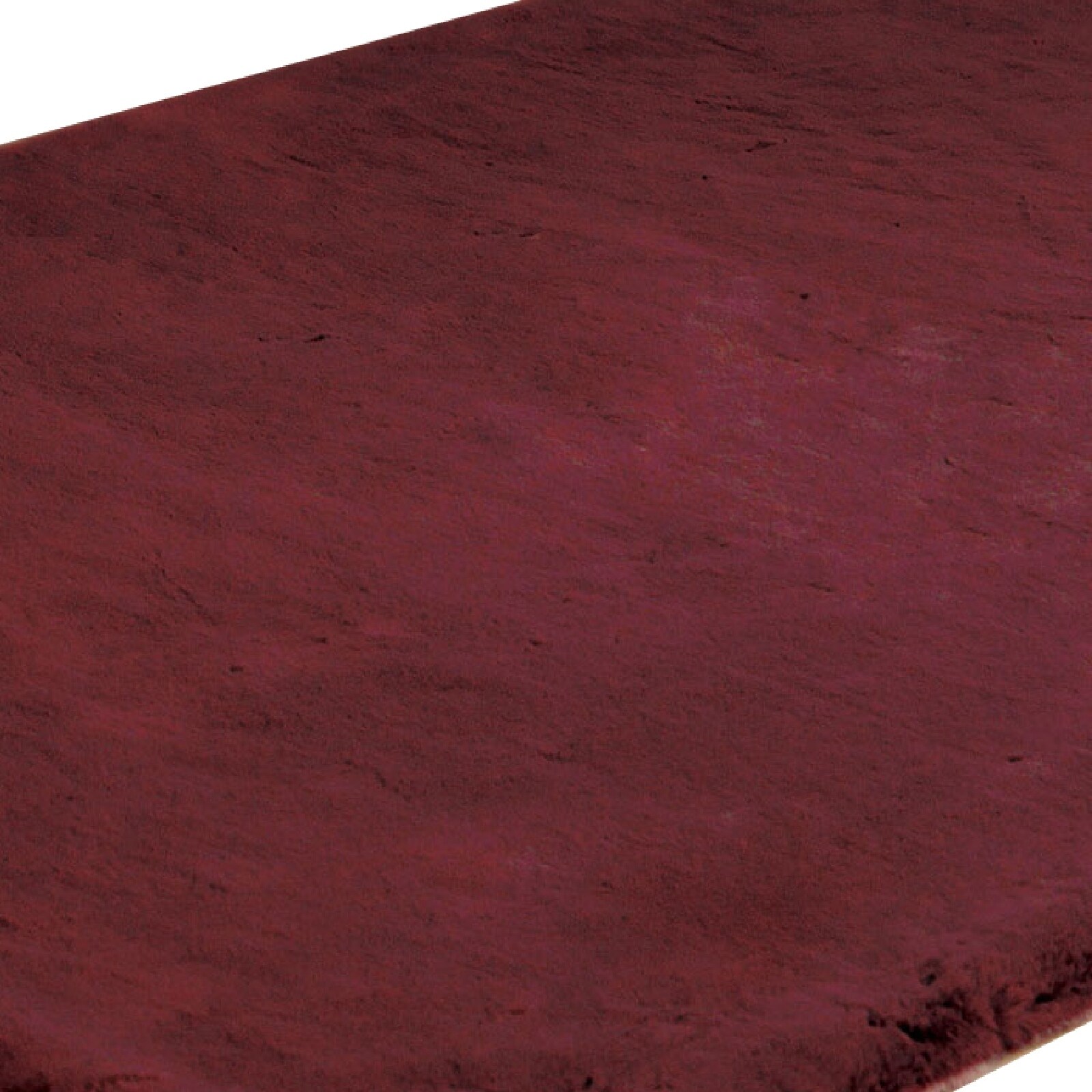 Gray Benjara 7 X 5 Feet Power Loomed Rectangular Rug with Fur Like Texture 