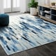 preview thumbnail 7 of 7, Abani Porto Contemporary Abstract Area Rug 3' x 5' - Blue