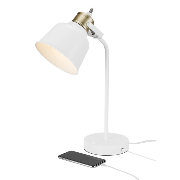white desk light