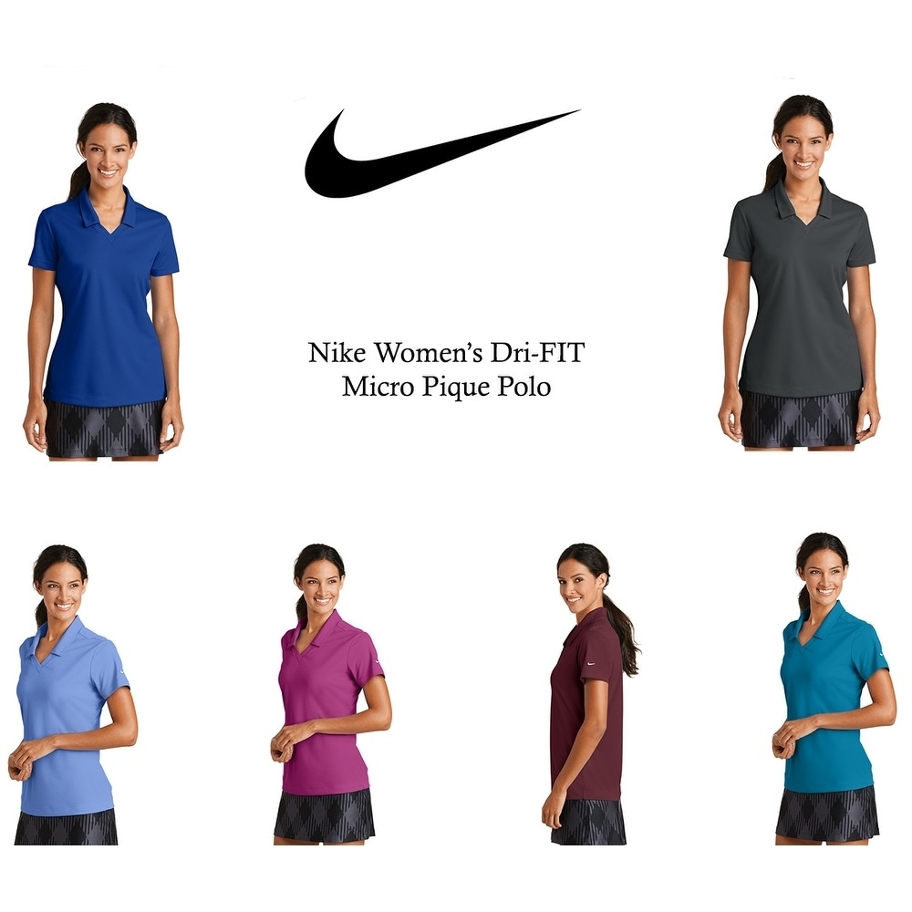 nike women's dri fit polo shirts