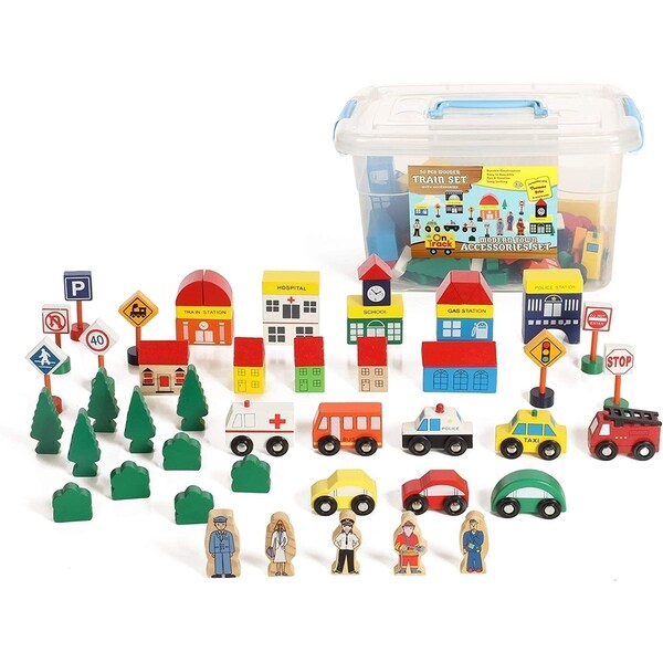 heros wooden train set
