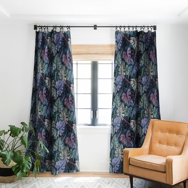 Schatzi Brown Phoenix Tropical Juniper Blackout Curtain Panel - 96 Inches (As Is Item). Opens flyout.