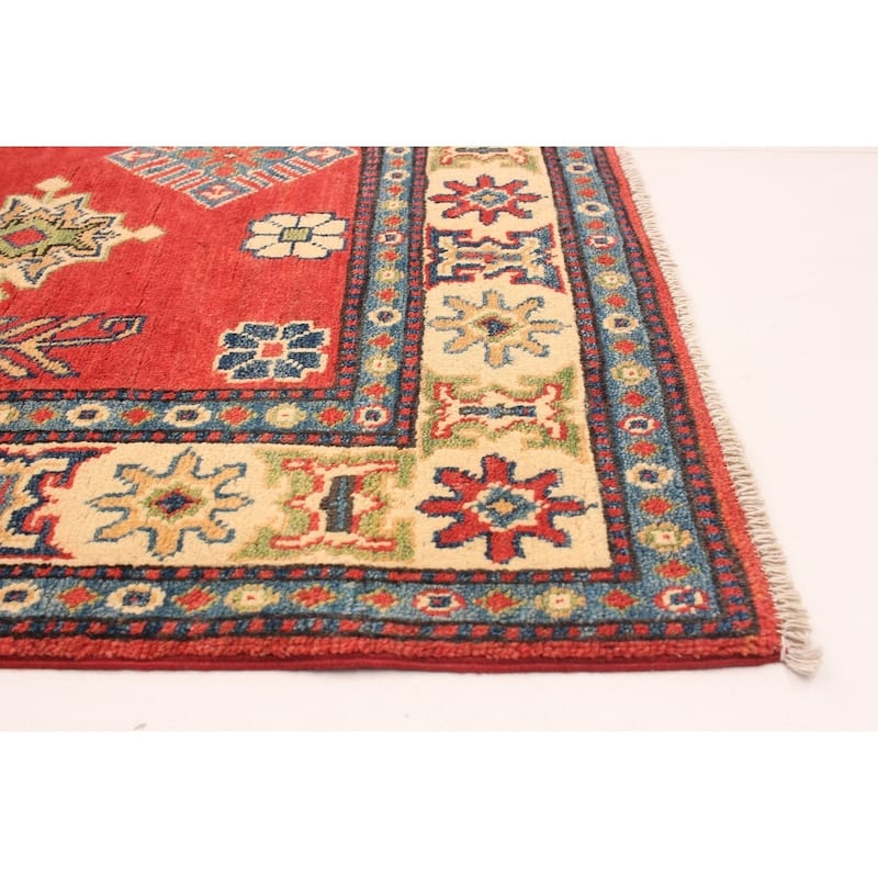 Hand-knotted Finest Gazni Copper, Cream Wool Rug - 3'9" x 6'4"/3'9 x 6'4