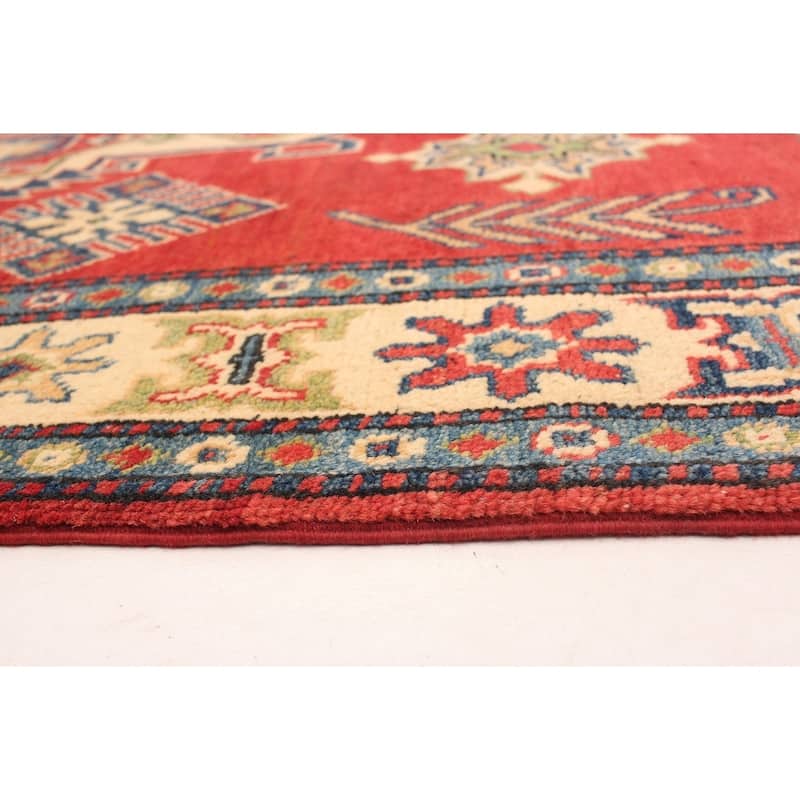 Hand-knotted Finest Gazni Copper, Cream Wool Rug - 3'9" x 6'4"/3'9 x 6'4