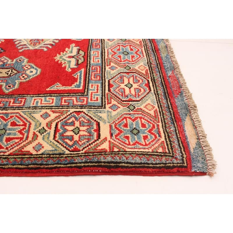 Hand-knotted Finest Gazni Copper, Cream Wool Rug - 3'9" x 5'11"/3'9 x 5'11