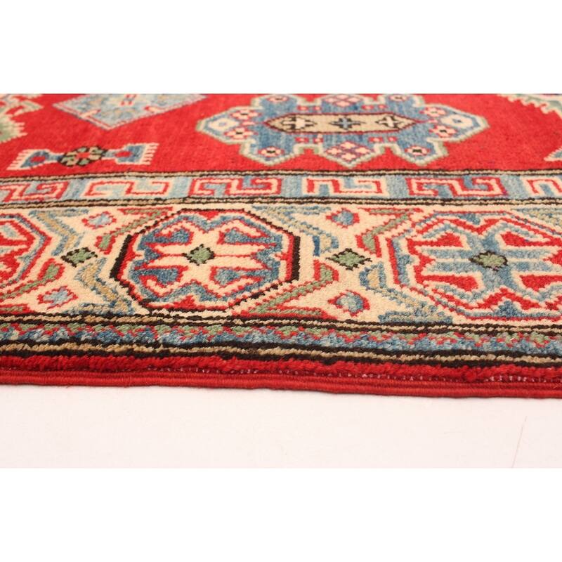 Hand-knotted Finest Gazni Copper, Cream Wool Rug - 3'9" x 5'11"/3'9 x 5'11