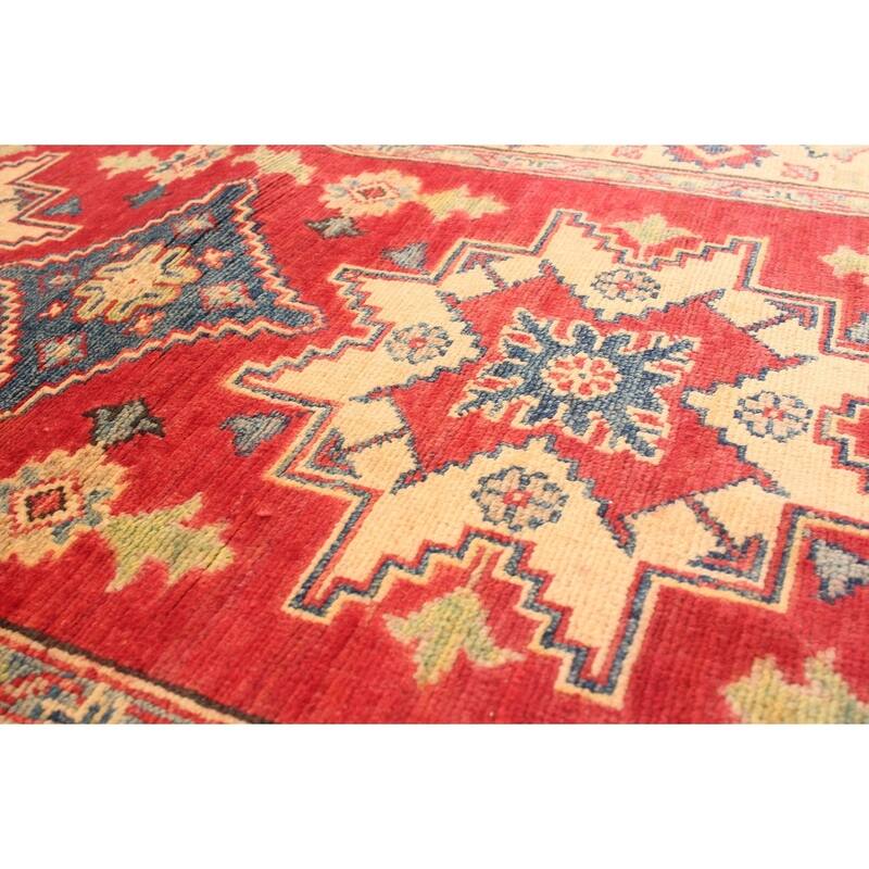 Hand-knotted Finest Gazni Red Wool Rug - 2'9" x 9'8" Runner/2'9 x 9'8