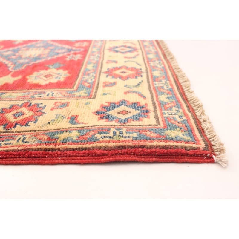Hand-knotted Finest Gazni Red Wool Rug - 2'9" x 9'8" Runner/2'9 x 9'8