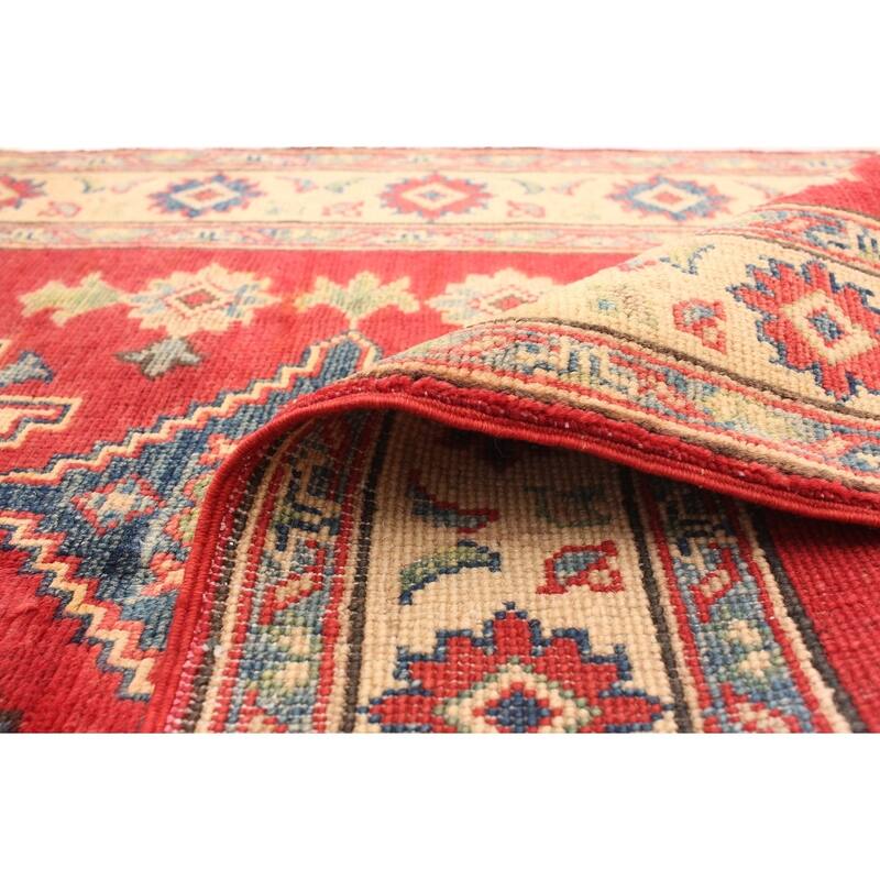 Hand-knotted Finest Gazni Red Wool Rug - 2'9" x 9'8" Runner/2'9 x 9'8