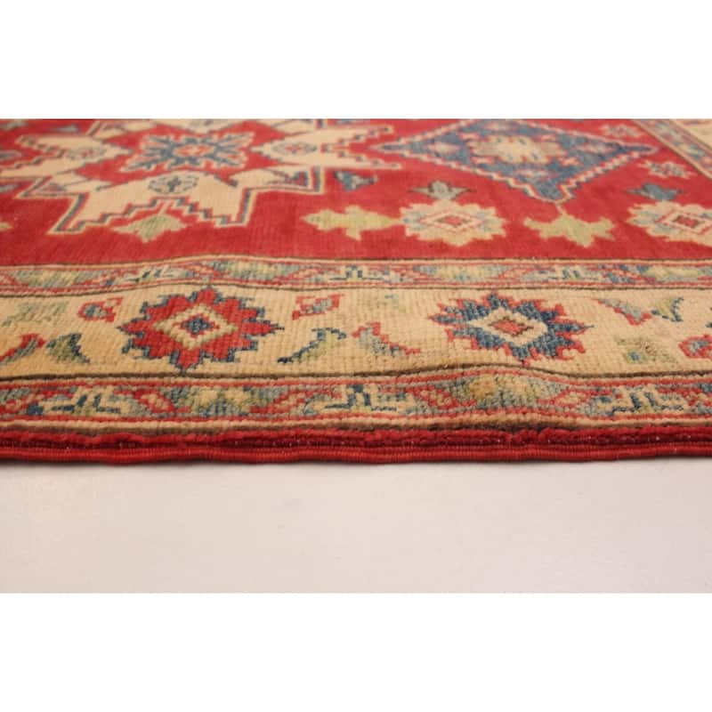 Hand-knotted Finest Gazni Red Wool Rug - 2'9" x 9'8" Runner/2'9 x 9'8