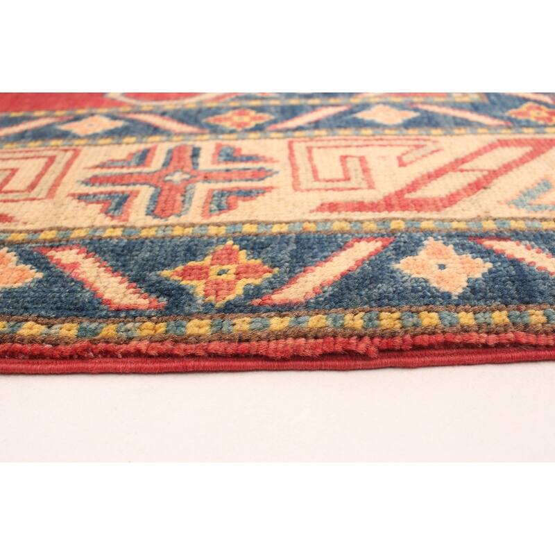 Hand-knotted Finest Gazni Copper, Cream Wool Rug - 4'0 x 6'2/4'0" x 6'2"
