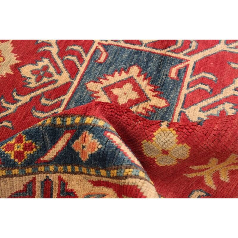 Hand-knotted Finest Gazni Copper, Cream Wool Rug - 4'0 x 6'2/4'0" x 6'2"