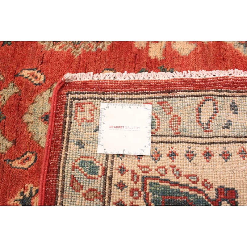 Hand-knotted Finest Gazni Red Wool Rug - 4'11" x 6'3"/4'11 x 6'3