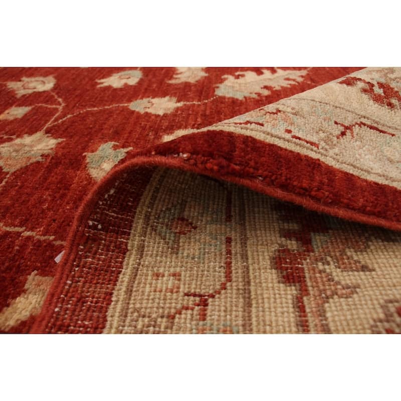 Hand-knotted Chobi Finest Burgundy Wool Rug - 8'3" x 10'0"/8'3 x 10'0
