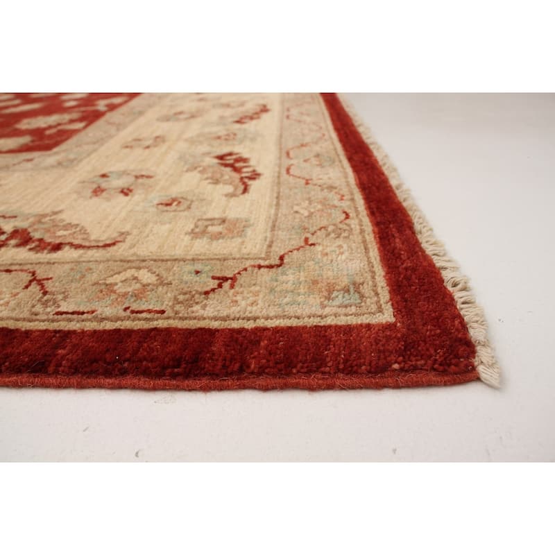 Hand-knotted Chobi Finest Burgundy Wool Rug - 8'3" x 10'0"/8'3 x 10'0