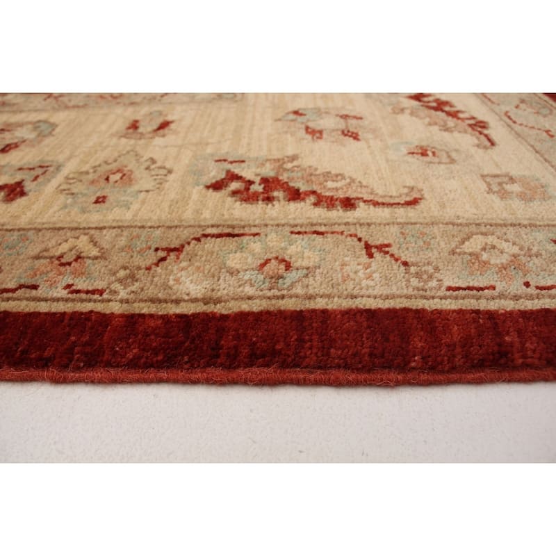 Hand-knotted Chobi Finest Burgundy Wool Rug - 8'3" x 10'0"/8'3 x 10'0
