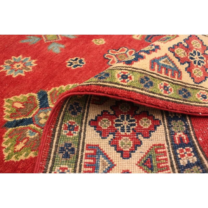 Hand-knotted Finest Gazni Copper, Cream Wool Rug - 5'1 x 6'6/5'1" x 6'6"