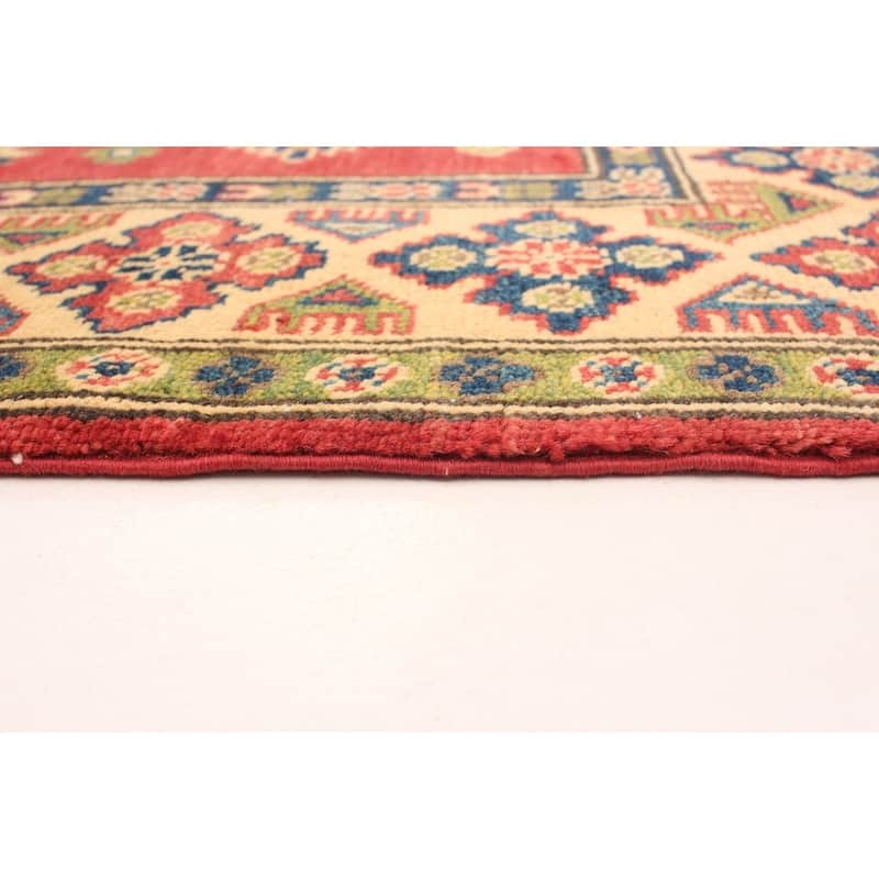 Hand-knotted Finest Gazni Copper, Cream Wool Rug - 5'1 x 6'6/5'1" x 6'6"