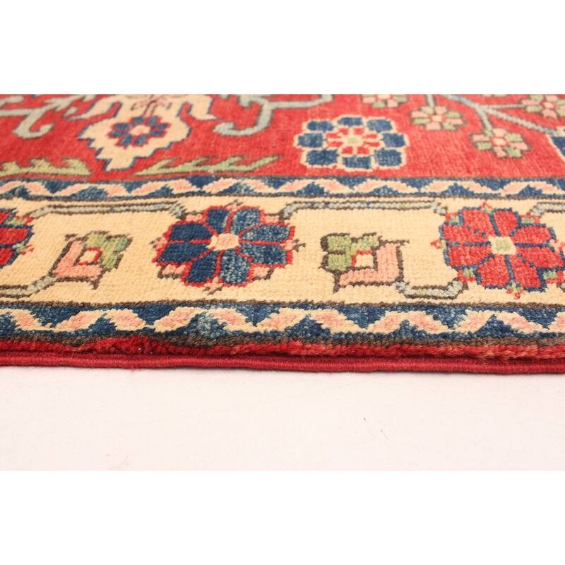 Hand-knotted Finest Gazni Red Wool Rug - 2'8 x 9'9/2'8" x 9'9" Runner
