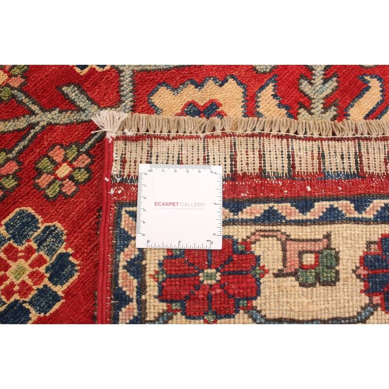 Hand-knotted Finest Gazni Red Wool Rug - 2'8 x 9'9/2'8" x 9'9" Runner