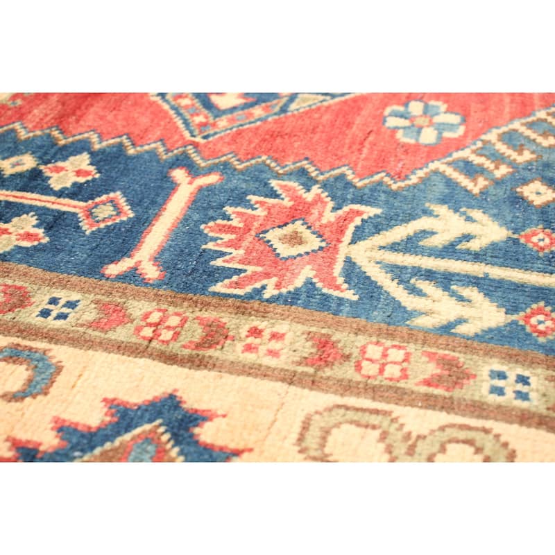 Hand-knotted Finest Gazni Red Wool Rug - 6'3" x 9'9"/6'3 x 9'9