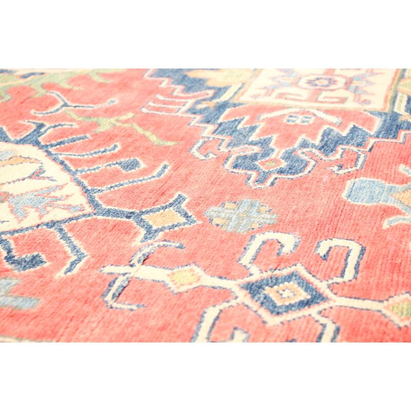 Hand-knotted Finest Gazni Red Wool Rug - 6'6 x 9'8/6'6" x 9'8"