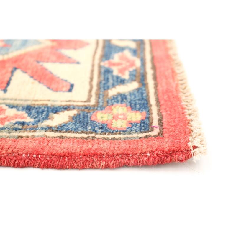 Hand-knotted Finest Gazni Red Wool Rug - 6'6 x 9'8/6'6" x 9'8"