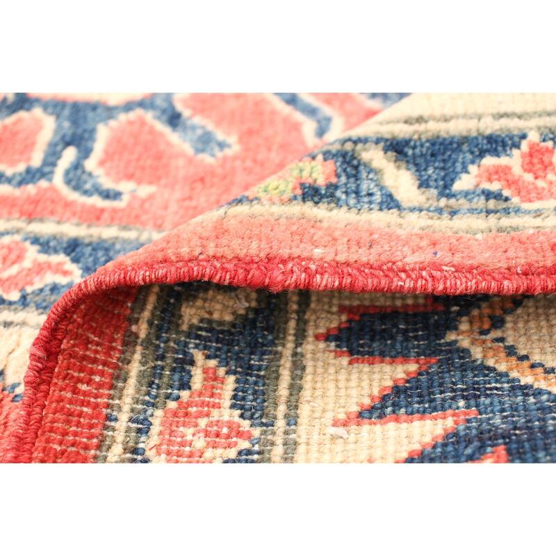 Hand-knotted Finest Gazni Red Wool Rug - 6'6 x 9'8/6'6" x 9'8"
