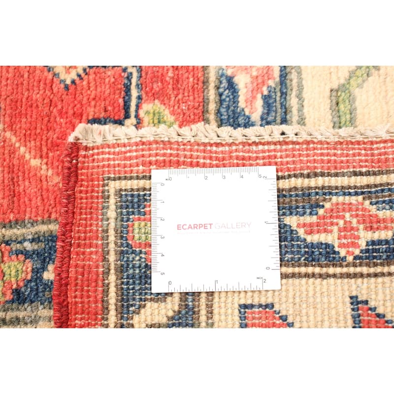 Hand-knotted Finest Gazni Red Wool Rug - 6'6 x 9'8/6'6" x 9'8"