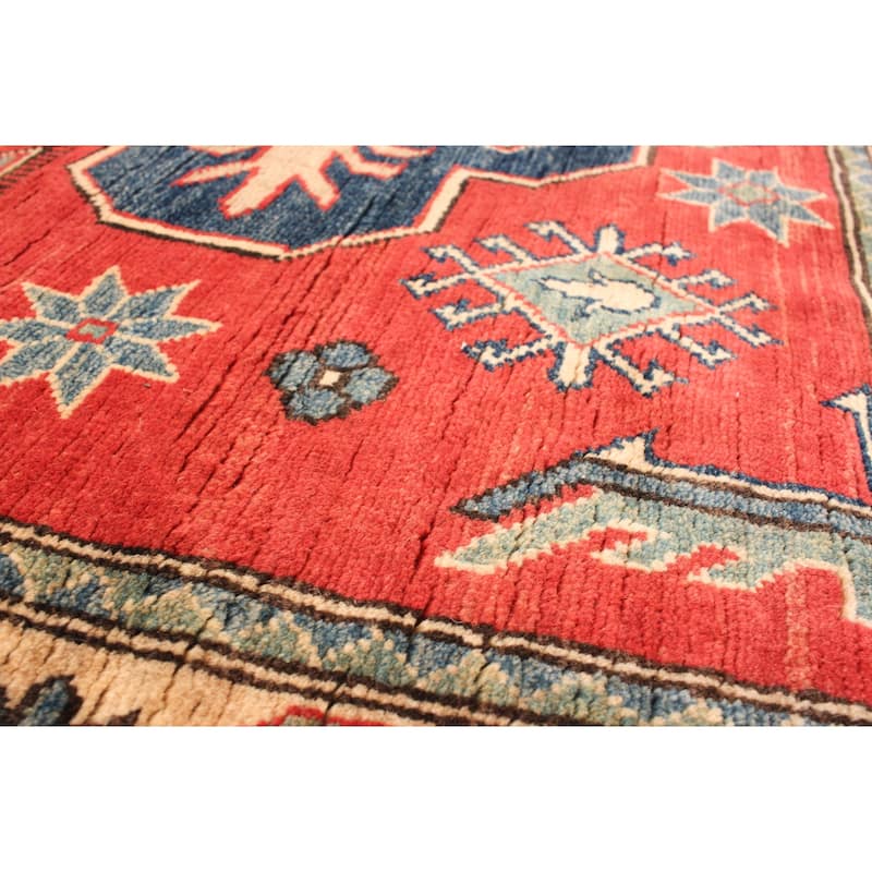 Hand-knotted Finest Gazni Red Wool Rug - 5'7 x 7'10/5'7" x 7'10"