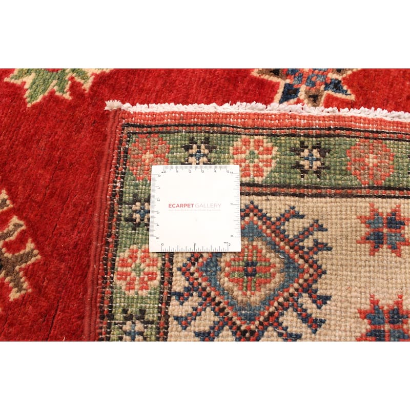 Hand-knotted Finest Gazni Red Wool Rug - 4'11 x 7'1/4'11" x 7'1"