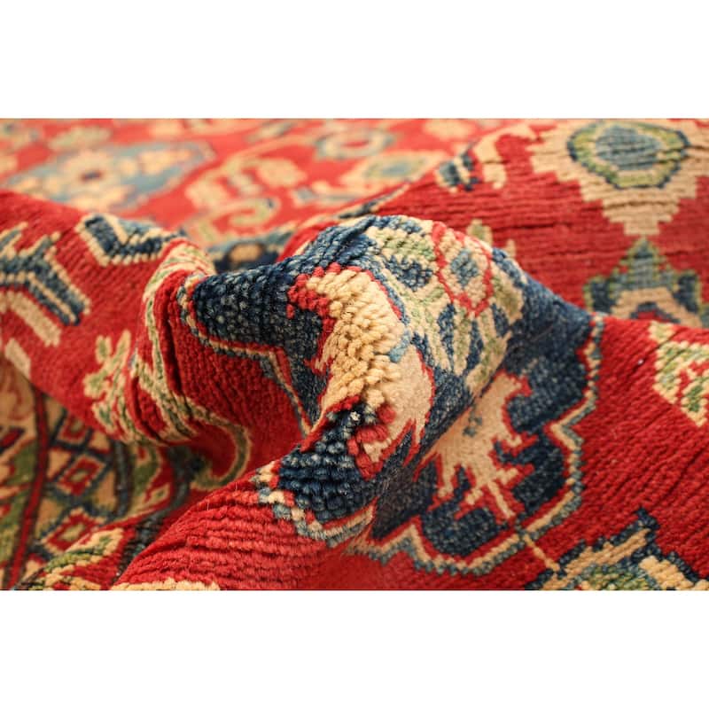 Hand-knotted Finest Gazni Red Wool Rug - 6'8 x 10'3/6'8" x 10'3"