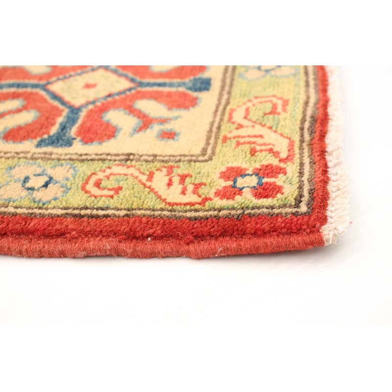 Hand-knotted Finest Gazni Red Wool Rug - 5'11 x 8'0/5'11" x 8'0"