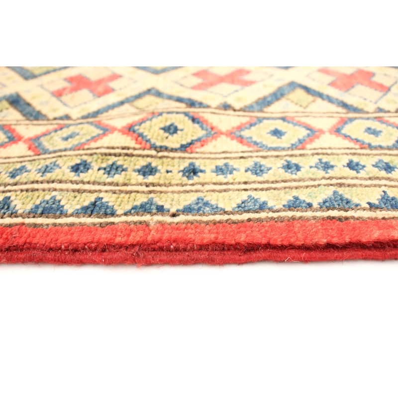 Hand-knotted Finest Gazni Red Wool Rug - 6'7 x 9'6/6'7" x 9'6"