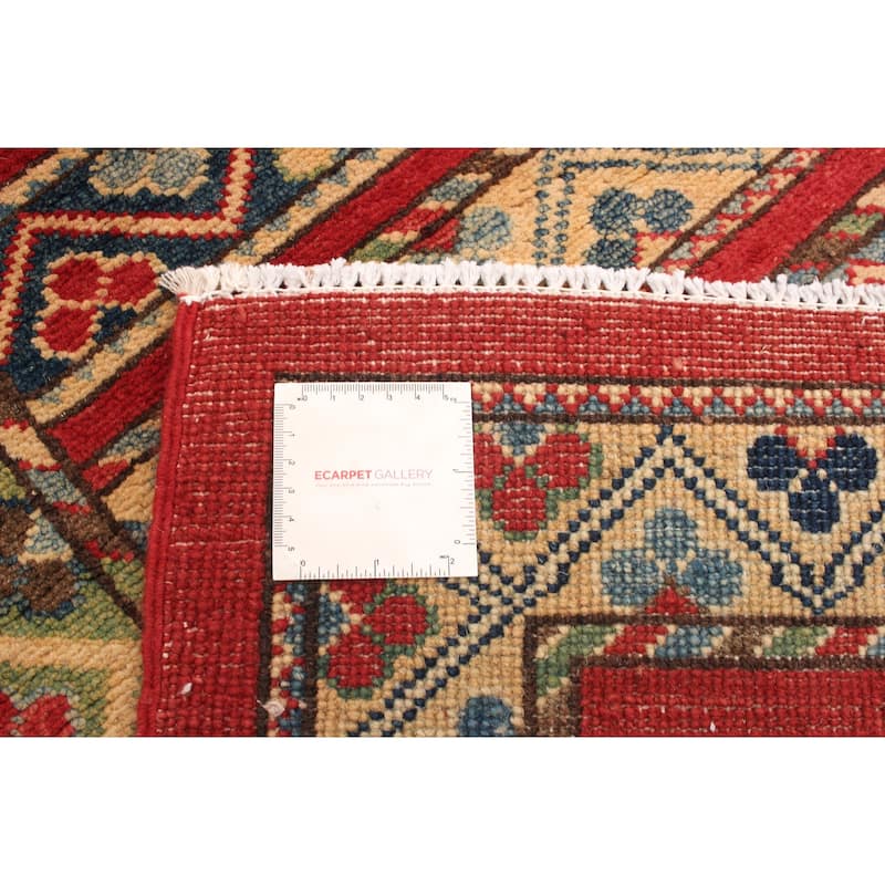 Hand-knotted Finest Gazni Red Wool Rug - 4'0" x 5'10"/4'0 x 5'10