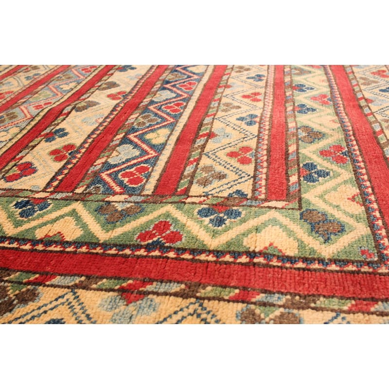 Hand-knotted Finest Gazni Red Wool Rug - 4'0" x 5'10"/4'0 x 5'10