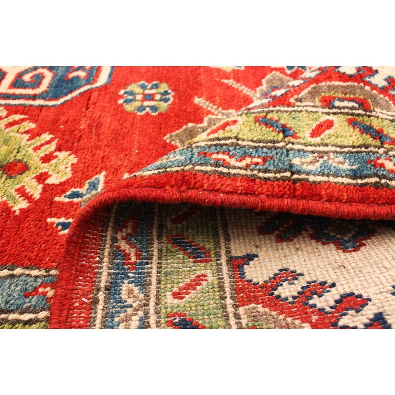 Hand-knotted Finest Gazni Copper Wool Rug - 5'1" x 6'10"/5'1 x 6'10