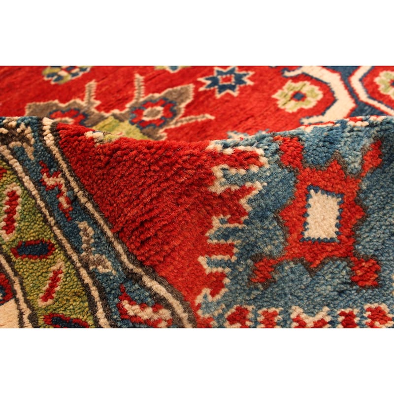Hand-knotted Finest Gazni Copper Wool Rug - 5'1" x 6'10"/5'1 x 6'10
