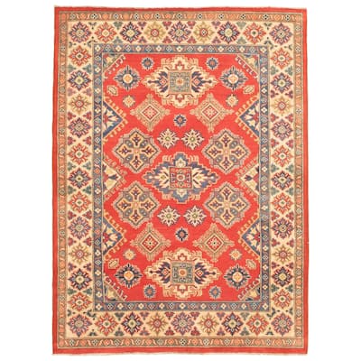 Hand-knotted Finest Gazni Red Wool Rug - 4'11 x 6'11/4'11" x 6'11"
