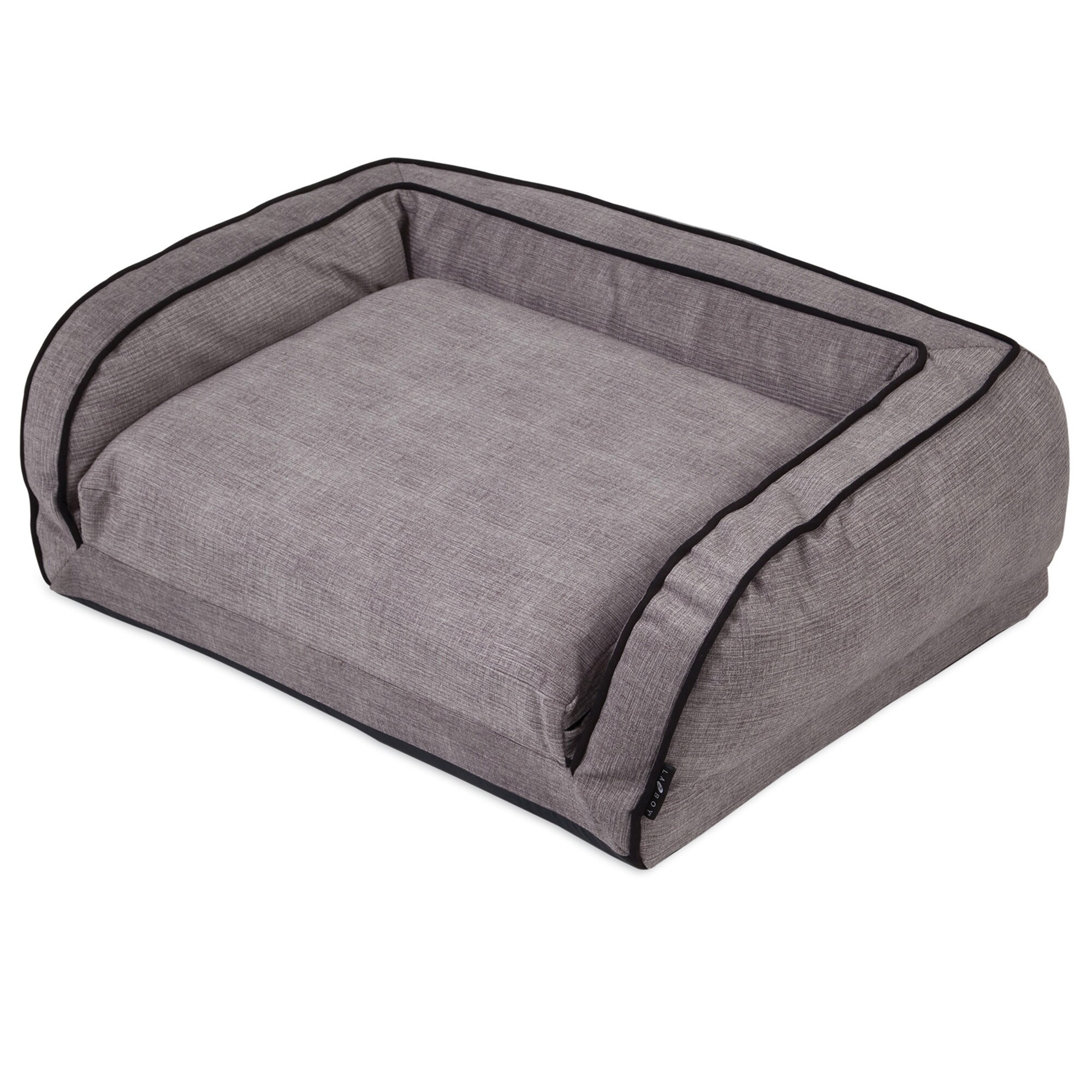 grey dog mattress