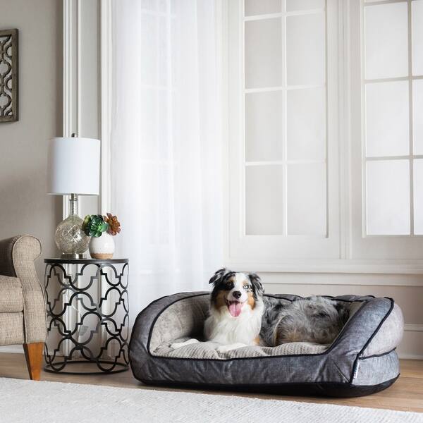 slide 1 of 8, La-Z-Boy Harper Sofa Dog Bed - 43 X 35
