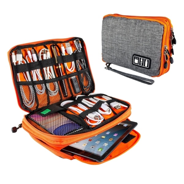 Electronics Accessories Organizer Travel Storage Hand Bag Cable USB Drive C CPUK