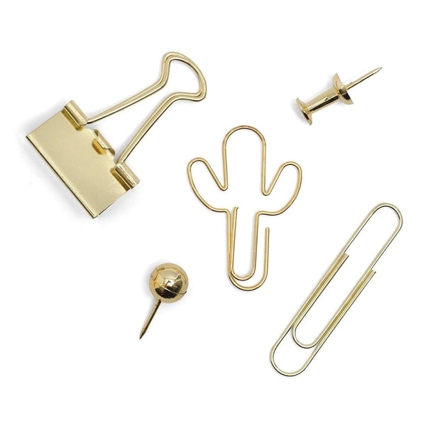 mini gold binder clips